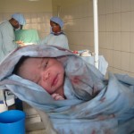 Baby after C-Section at Rugarama Hospital Baby after C-Section at Rugarama Hospital