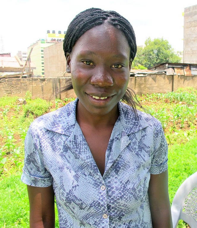 Salima*, 26, was referred  for obstetric fistula treatment and is part of a rehabilitation program.