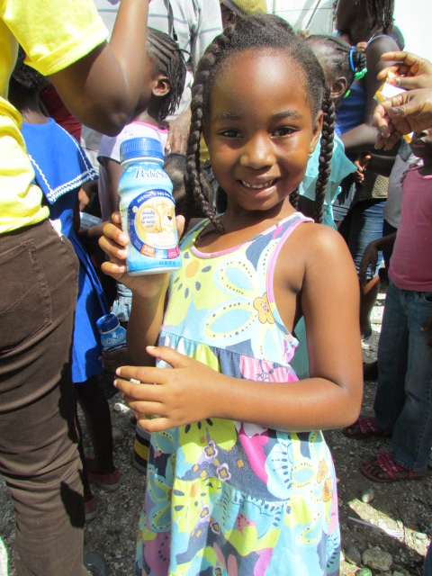 Thanks to the pre-positioned Hurricane Modules provided by Direct Relief,  after Hurricane Sandy, many received Pediasure and Zone Bars from Food for the Poor in Jamaica.