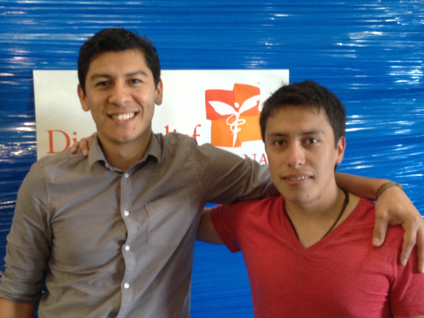Direct Relief's Eddie Mendoza (left) with Daniel Munoz (right) Direct Relief's Eddie Mendoza (left) with Daniel Munoz (right)