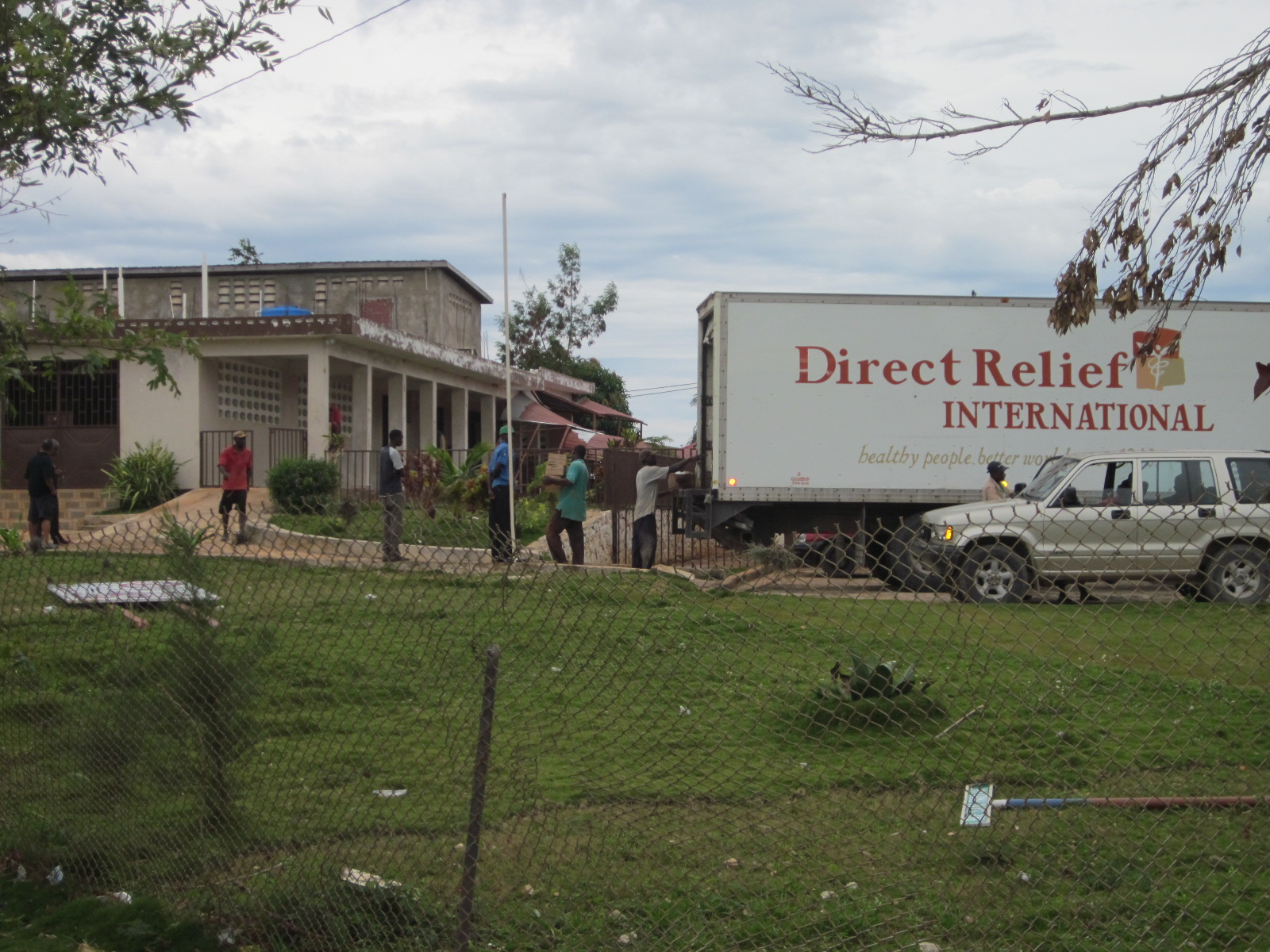 Additional supplies from Direct Relief's hurricane modules arrive at Saint Therese hospital in Miragoane.