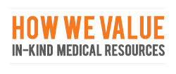 How We Value In-Kind Medical Resources