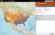 USA Medical Aid Distribution Map