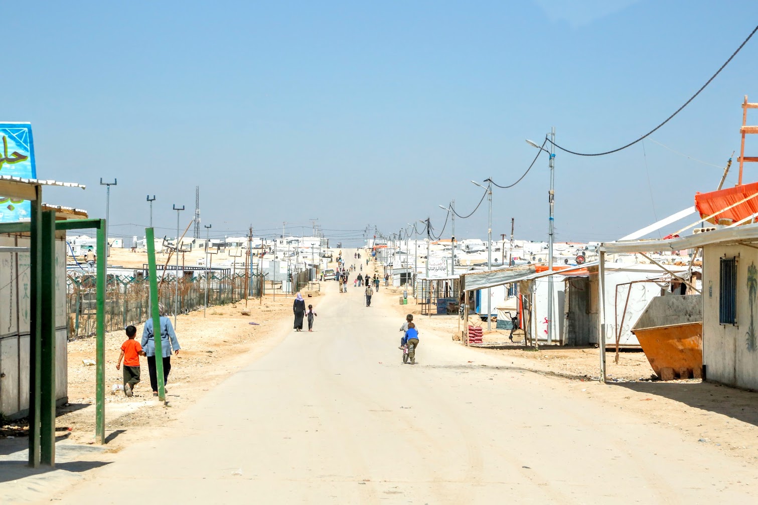 A Syrian refugee camp in Jordan is home to thousands of people who have fled the civil war in their homeland. Direct Relief is working to reach these people in Syria and Jordan, as well as Turkey and Lebanon.