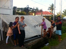 Bumi Sehat re-erecting medical tent