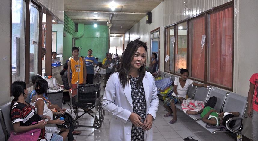 Dr. Maria in Corridor Paint