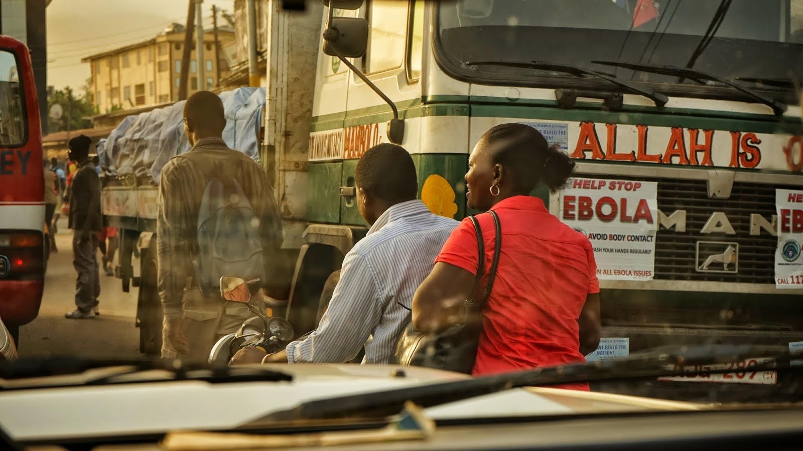 Ebola advisories can be see all over Freetown.