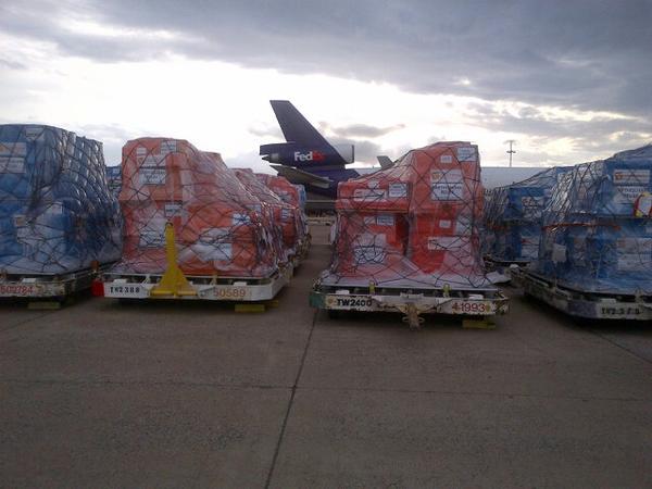 Nepal Earthquake Response: Direct Relief Medical Aid Delivered by FedEx Pallets full of relief supplies for Nepal earthquake survivors readied at Direct Relief's headquarters are now headed to Kathmandu via FedEx.