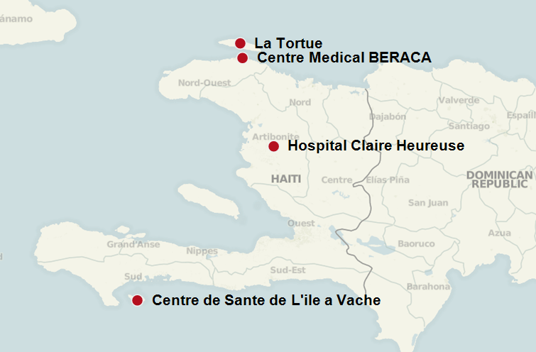 Haiti EMOC Round One Map Graphic