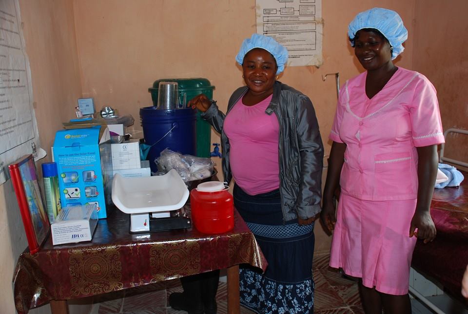 Health workers in Sierra Leone.