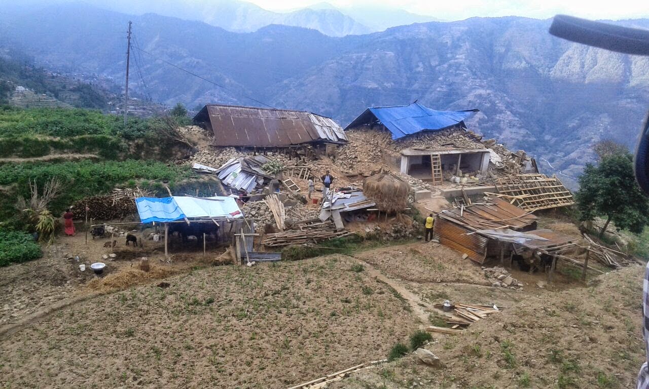 Thousands living on the streets because of damaged or destroyed houses or fear of aftershocks. Photo credit: Direct Relief Nepal Earthquake 5