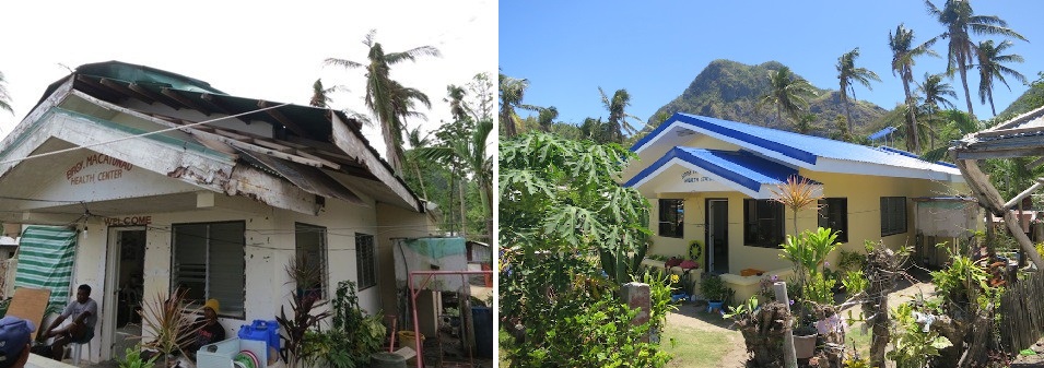 side by side Macatunao before and after