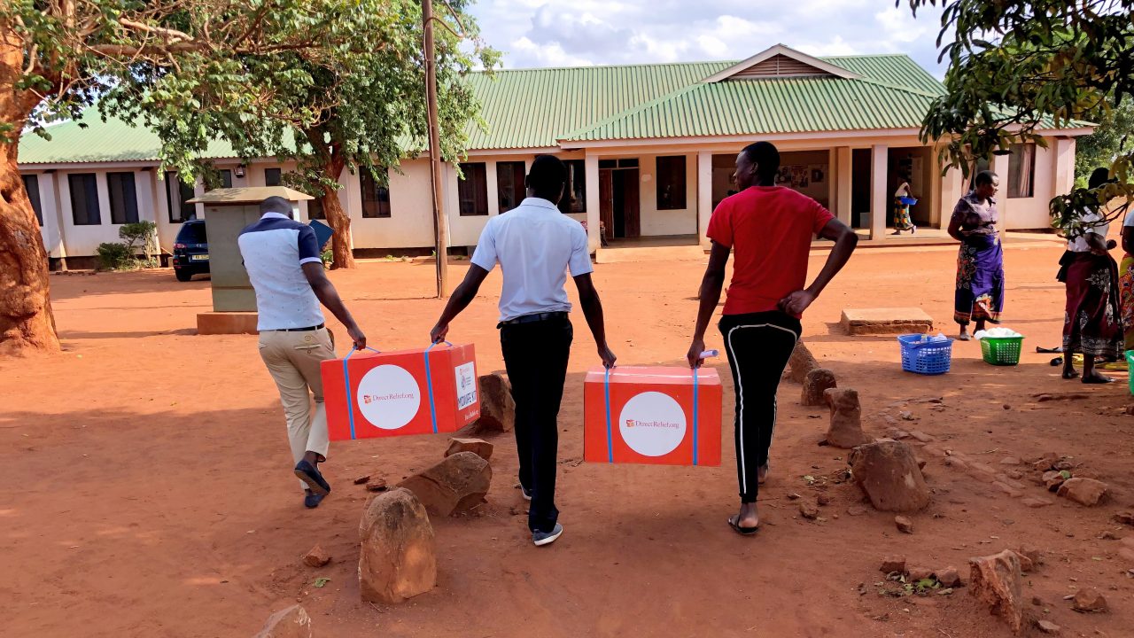 Midwife kits were delivered to Lumbadzi Health Center in Malawi in November, 2018. Midwives perform an average of 150 safe deliveries per month at the rural health outpost, located on the outskirts of Lilongwe, the country’s capital city. The kits contain everything a midwife needs to deliver babies safely in almost any environment. Items include surgical instruments, I.V. sets, headlamps, and more. In collaboration with the Malawian Association of Midwives, Direct Relief will continue to provide the kits to health centers across Malawi. (Paulina Ospina/Direct Relief)