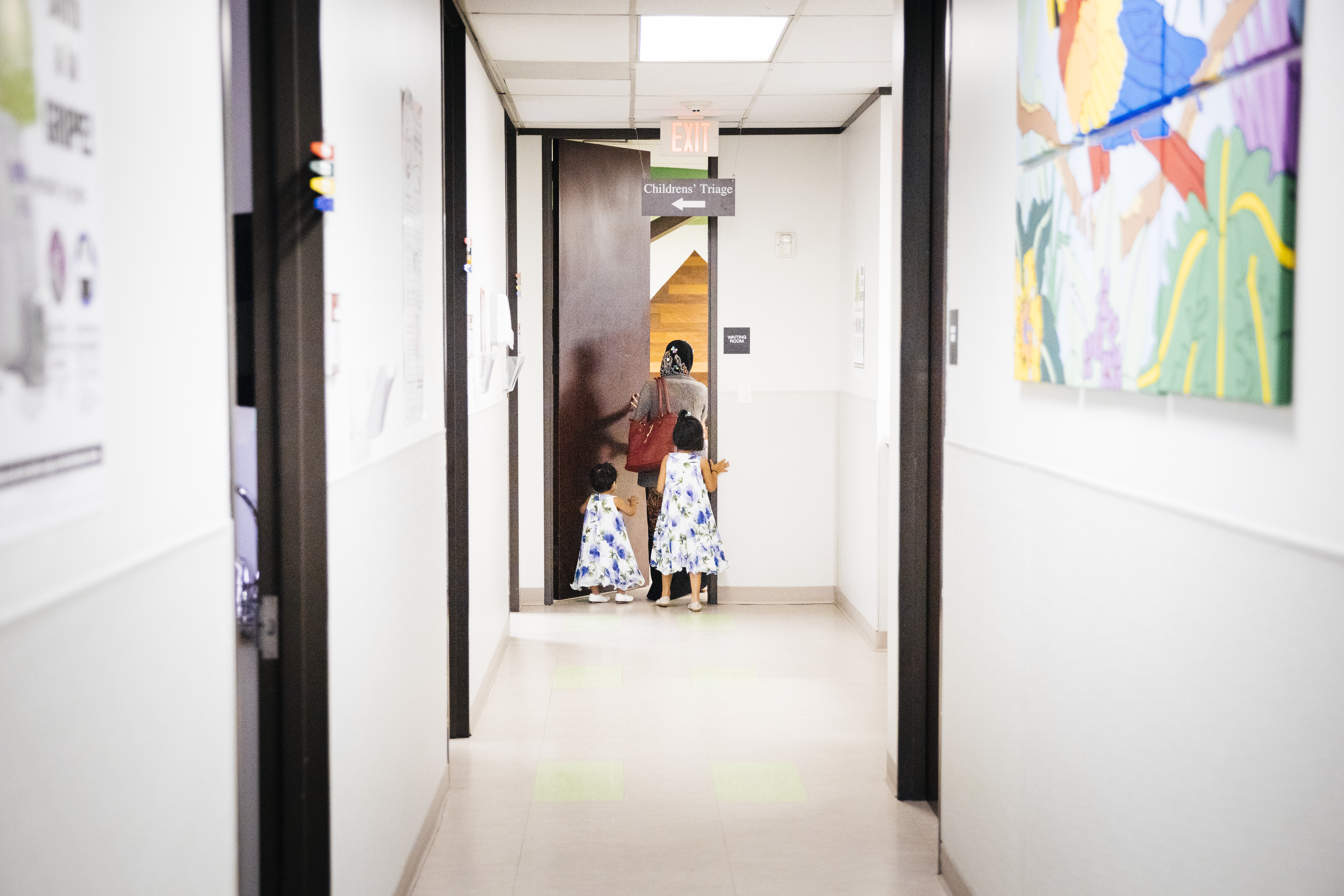 Patients exit the examination rooms at HOPE Clinic, a full time Federally Qualified Health Center (FQHC) providing over 13,000 patient visits a year which includes the uninsured, underinsured, those with limited English proficiency, and the low-income. A unique characteristic of HOPE Clinic is its capacity to provide services in 14 different languages, including: Mandarin, Cantonese, Vietnamese, Korean, Burmese, Arabic, and Spanish.