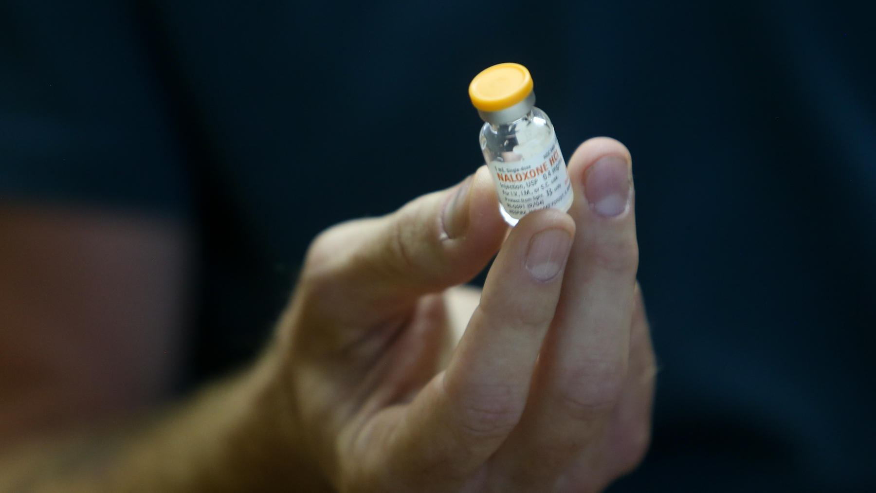 A vial of naloxone, which can temporarily reverse an opioid drug overdose. (Photo by Stephanie Klein-Davis for Direct Relief)