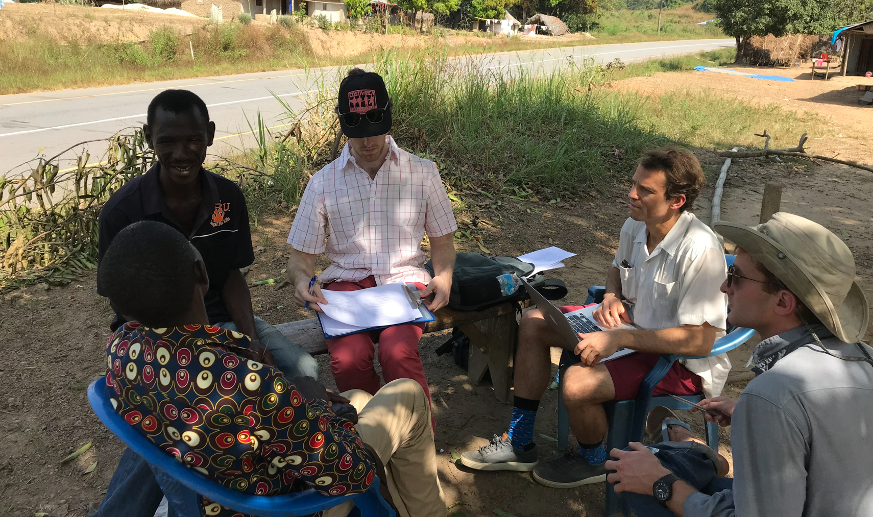Dr. Dan Kelly in Liberia (second from right), December 2019. (Photo Courtesy of Dan Kelly)
