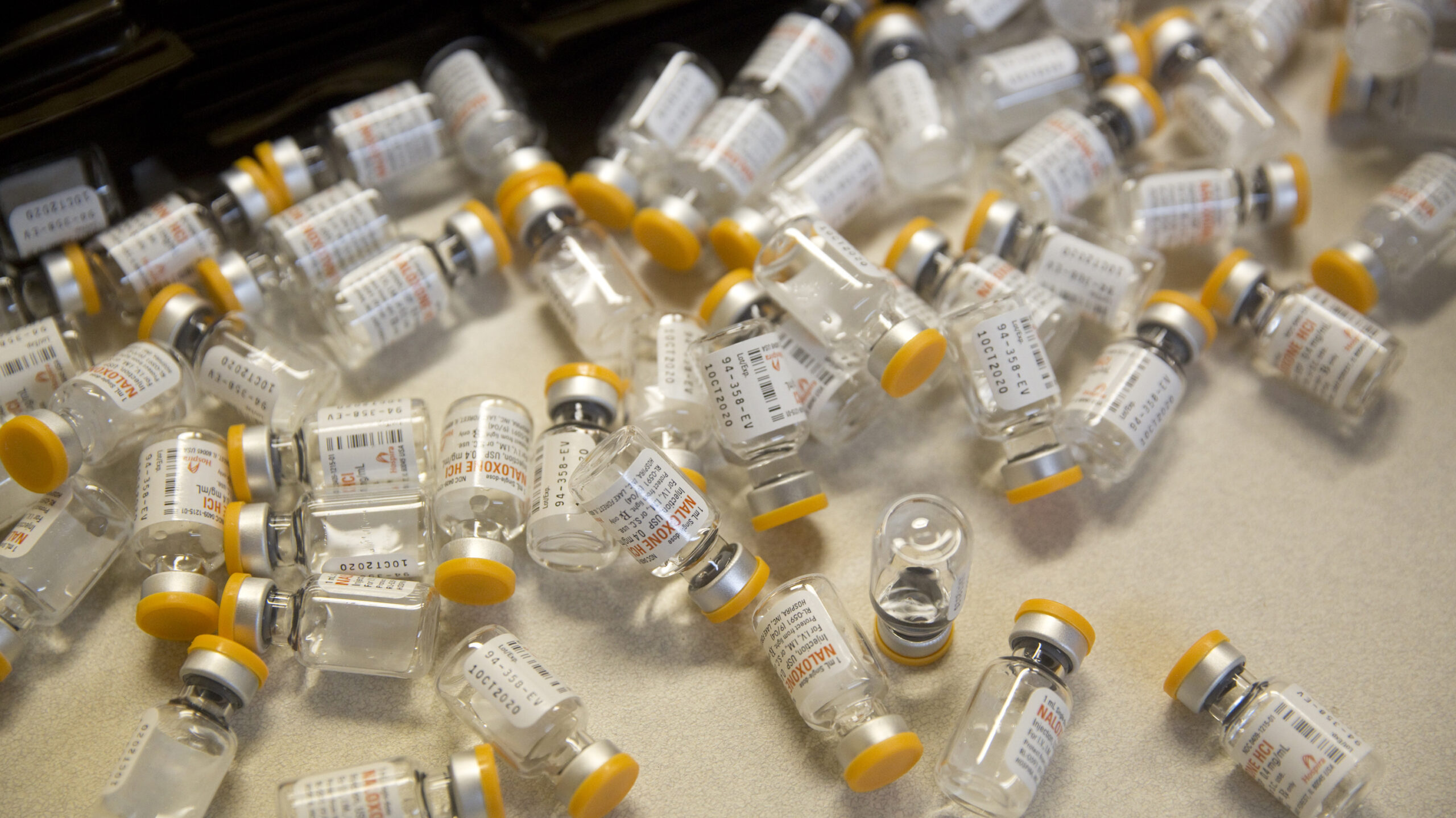 Naloxone is packed into kits for distribution by the Virginia Harm Reduction Coalition. The group has contributed to significantly reduced overdose death rates in the state over the past two years. (Photo by Stephanie Klein-Davis for Direct Relief)
