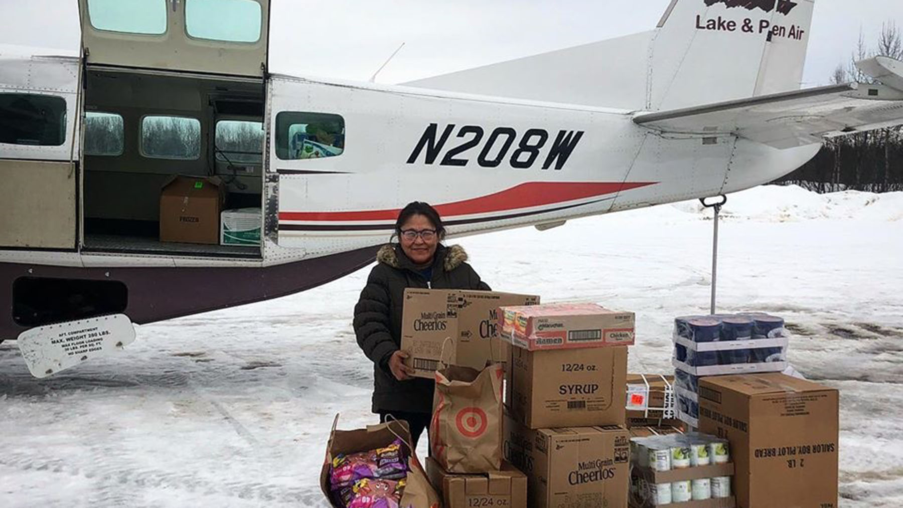 Supplies arrive in the community of Red Devil, Alaska. (Photo courtesy of The Kuskokwim Corporation)