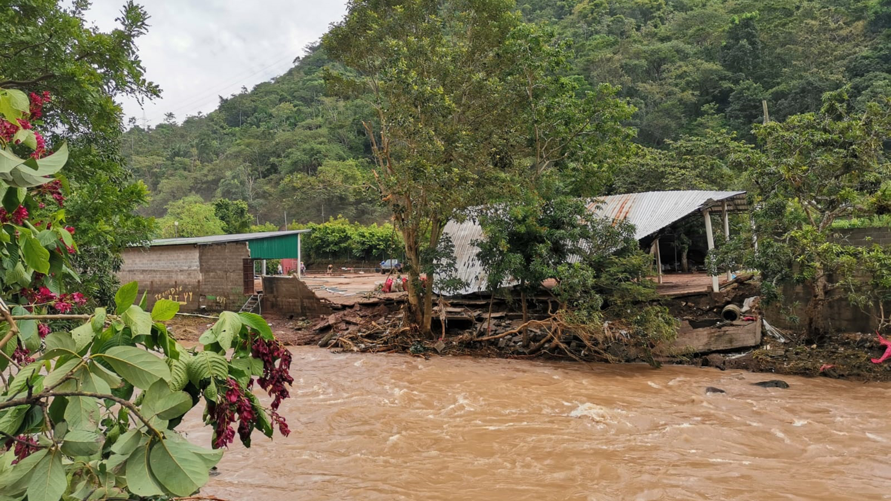 Flooding in Honduras's Sula Valley in the wake of Hurricanes Eta and Iota. (Photo courtesy of Proyecto Aldea Global)