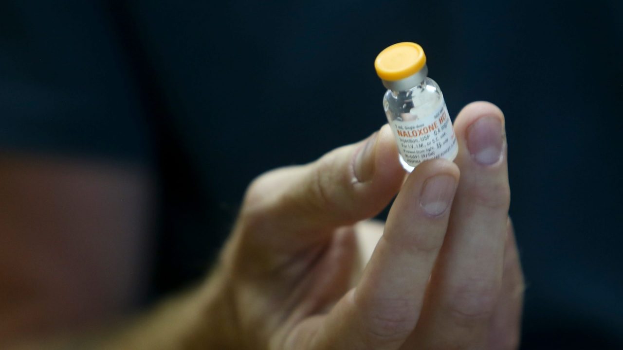 A vial of Pfizer-donated naloxone. (Photo: Stephanie Klein-Davis for Direct Relief)