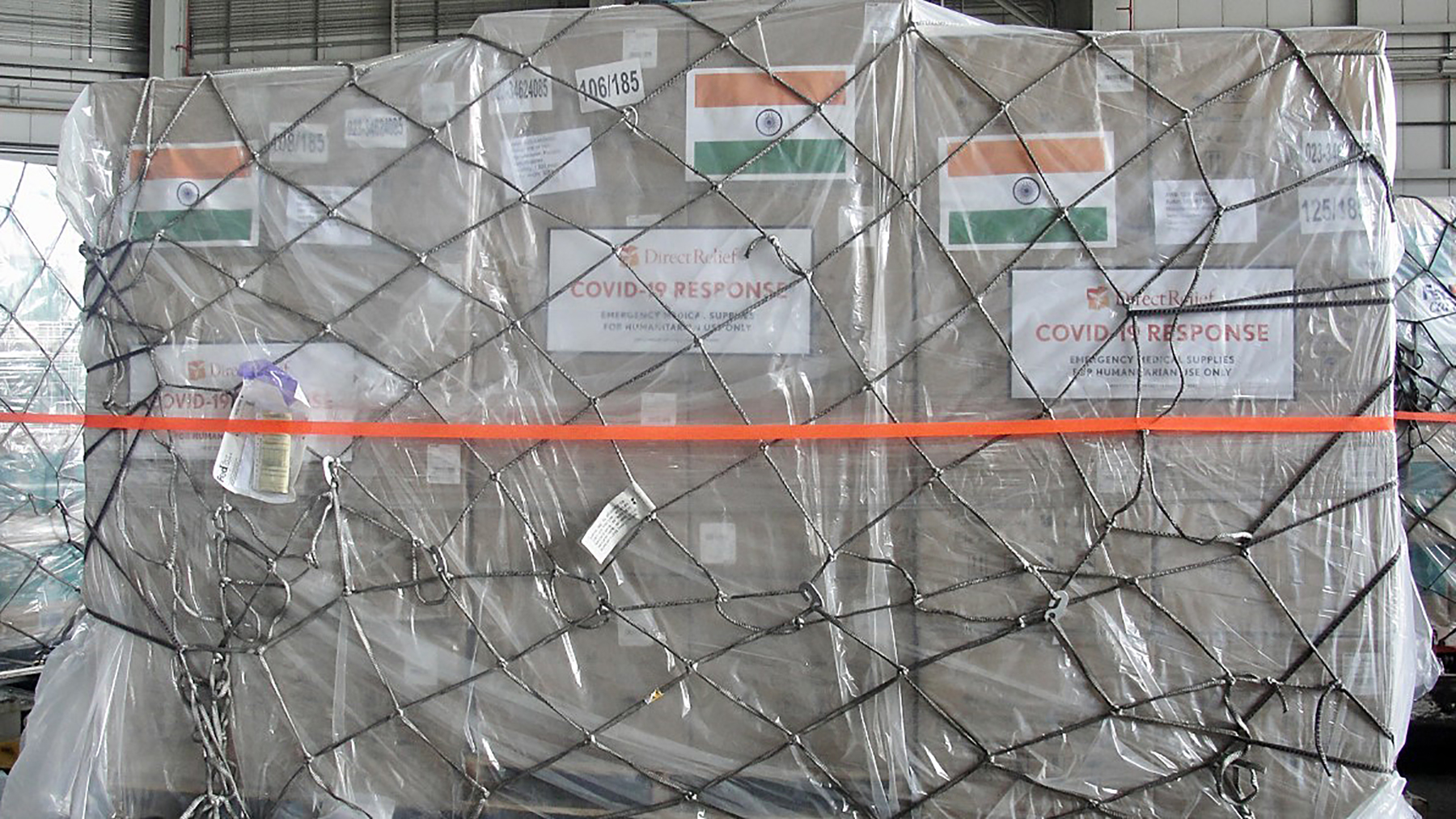 Como parte del tercer avión chárter de FedEx que entregará respuestas Covid-19, la ayuda médica para India partirá hacia Mumbai el 12 de junio de 2021.  (Foto de FedEx)