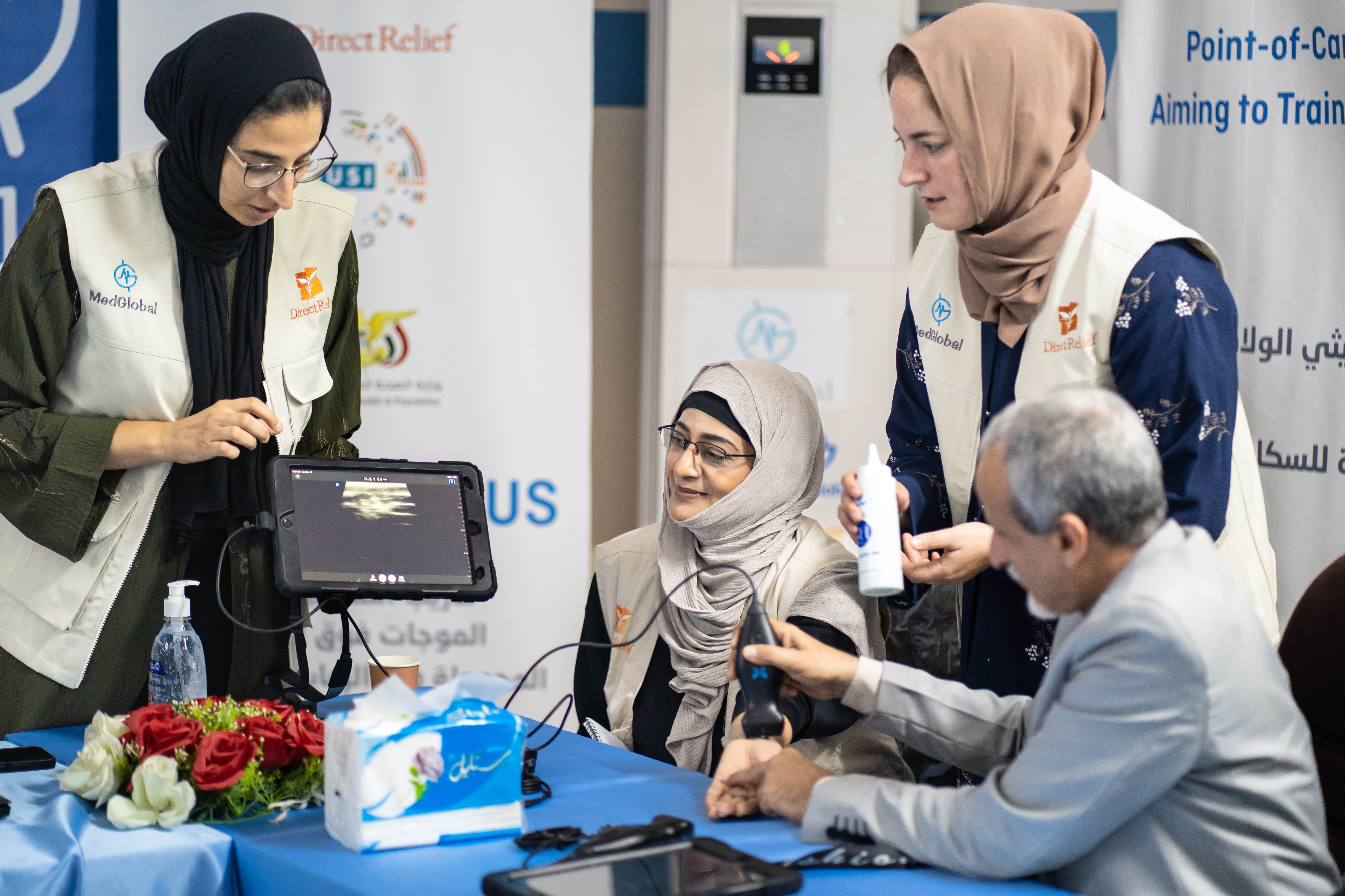 A healthcare professional providing care to a woman, symbolizing comprehensive gynecological support.