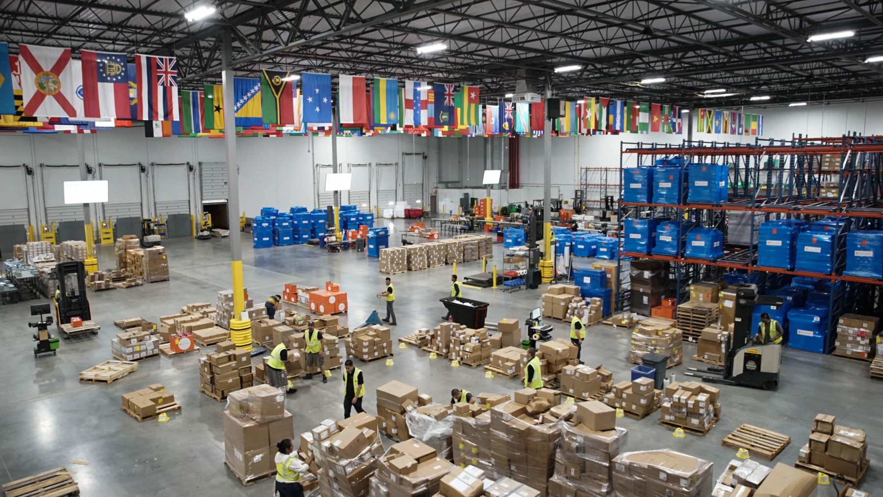 Direct Relief's 155,000-square-foot warehouse. (Lara Cooper/Direct Relief)