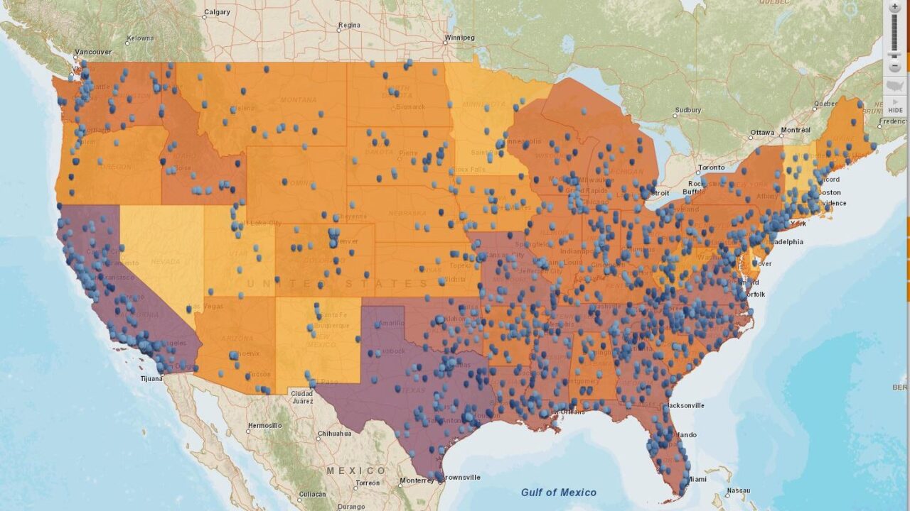 US AID MAP